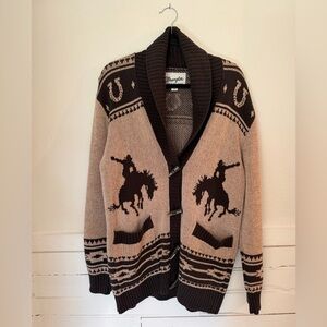 Wrangler Grandpa Western Cardigan Sweater